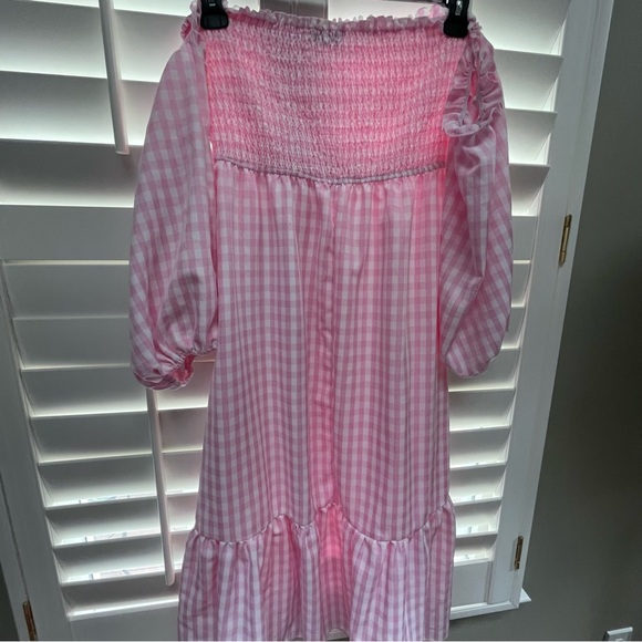 Pink Gingham Dress - Picture 4 of 5